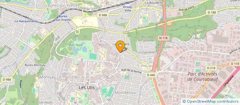 localisation de l'entreprise STE CLAUDIOS RESTAURATION  ORSAY