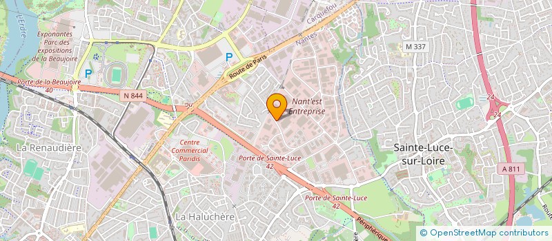 localisation de l'entreprise STE CLCA DERVAL  NANTES