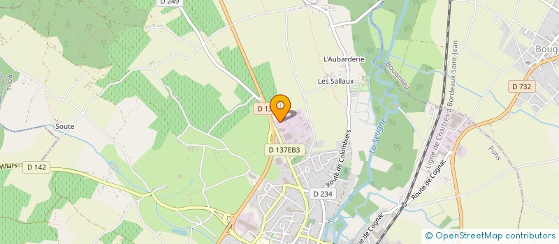 localisation de l'entreprise STE CLIMAIR à PONS