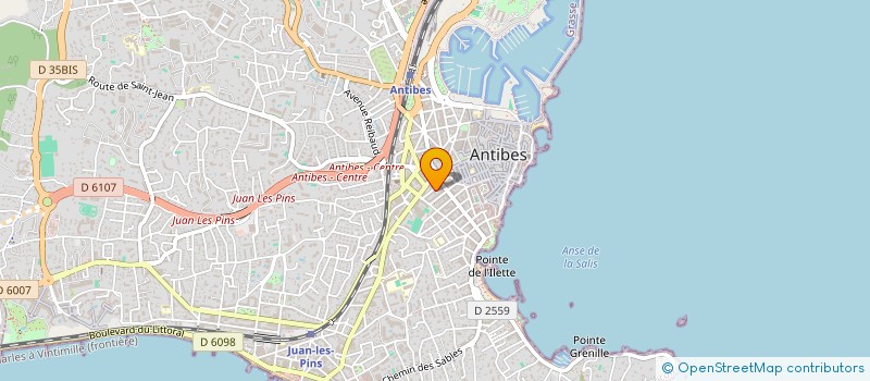 localisation de l'entreprise STE CLP à ANTIBES