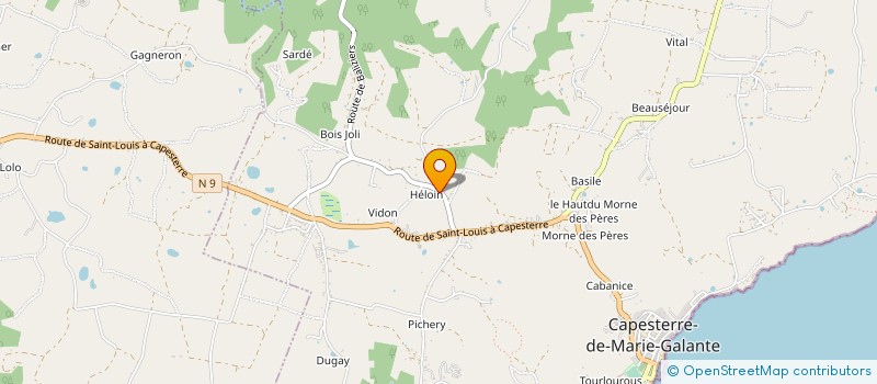 localisation de l'entreprise STE COEX MALADIN ONESTAS à CAPESTERRE-DE-MARIE-GALANTE