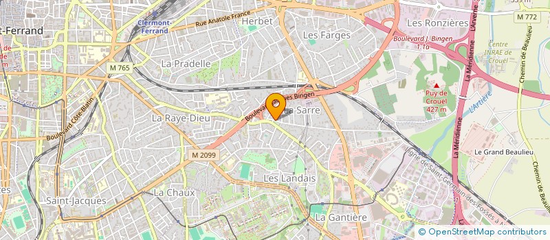 localisation de l'entreprise STE COMMER DIFFU INTER à CLERMONT-FERRAND
