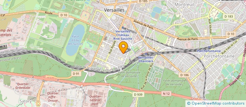 localisation de l'entreprise STE COMMISSIONS BETAIL à VERSAILLES