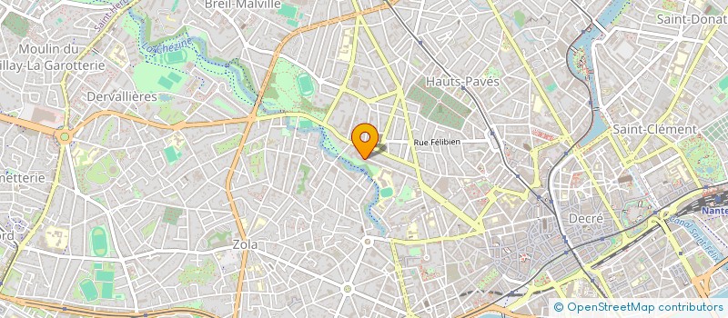 localisation de l'entreprise STE CONSEIL CAPILLAIRE INSTITUT LAMARTHE à NANTES