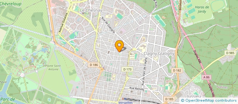 localisation de l'entreprise STE CONSEIL ENT EXPERTISE COMPTABLE à LE CHESNAY-ROCQUENCOURT