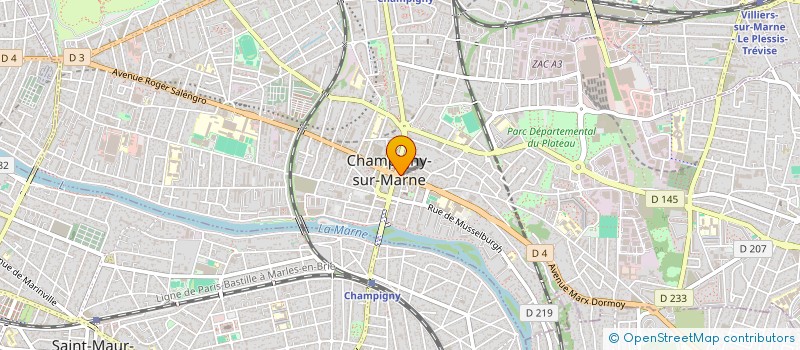 localisation de l'entreprise STE CONSEILS TRANSACTIONS IMMOBILIERES à CHAMPIGNY-SUR-MARNE