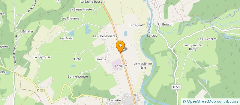 localisation de l'entreprise STE CONST INSTAL ELECT PUY DE DOME à COURPIERE