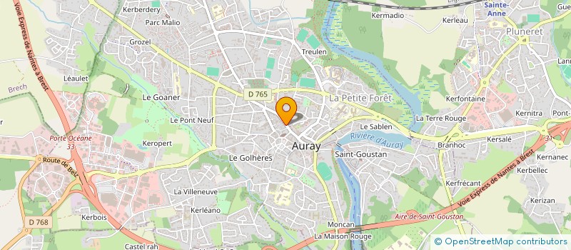 localisation de l'entreprise STE CONSTRUCTION PAVILLON INDIVIDUEL à AURAY