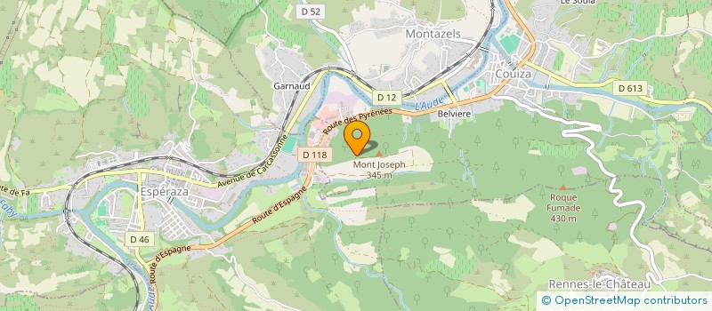 localisation de l'entreprise STE COOP AGRIC JARDINS HAUTE VALLEE à COUIZA
