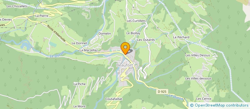 localisation de l'entreprise STE COOP LAITIERE DU BEAUFORTIN à BEAUFORT
