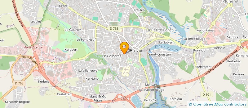 localisation de l'entreprise STE COOP OSTREICOLE ARMORICAIN à AURAY