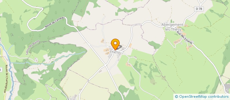localisation de l'entreprise STE COOPERATIVE AGRICOLE FROMAGERE à ABERGEMENT-LES-THESY