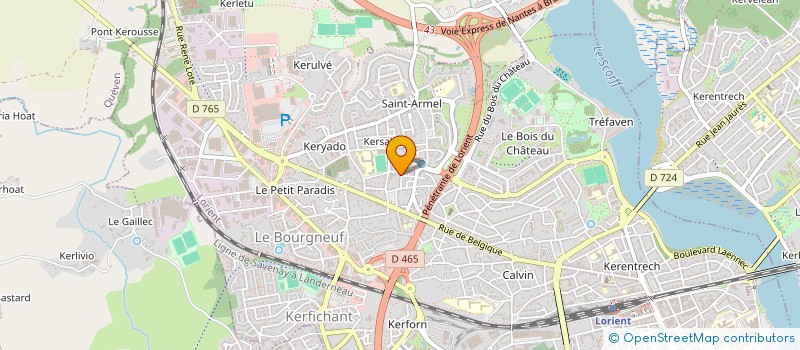 localisation de l'entreprise STE COPROPRIETE KORRIGANE 2 à LORIENT