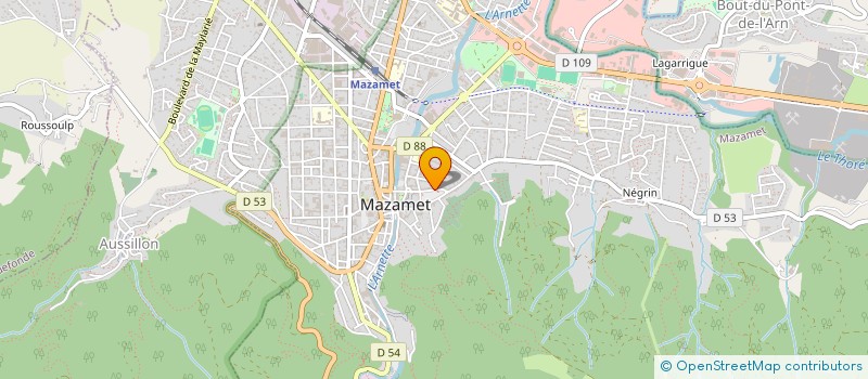 localisation de l'entreprise STE COURT NEG ESTRABAUT M CIE à MAZAMET