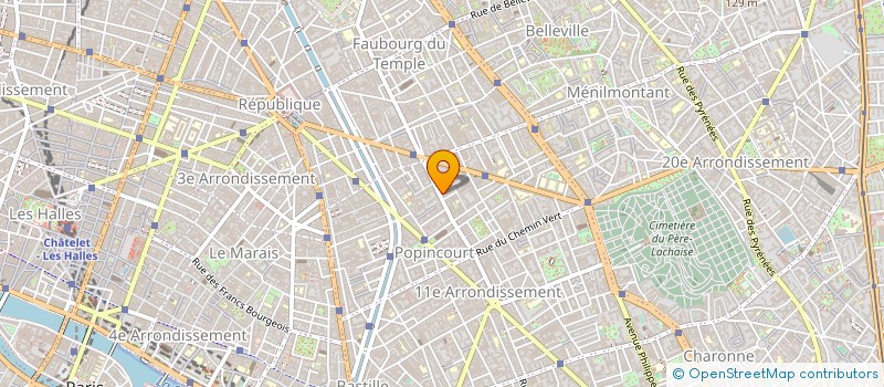 localisation de l'entreprise STE CREATIONS Y Z  PARIS