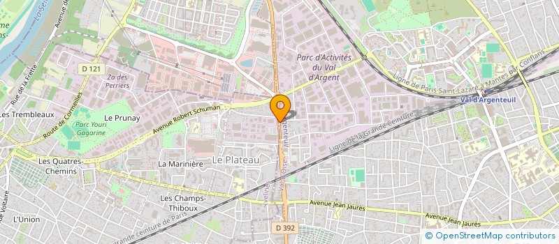 localisation de l'entreprise STE D'ACHAT VENTE ANTIQUITES ET MEUBLES à ARGENTEUIL