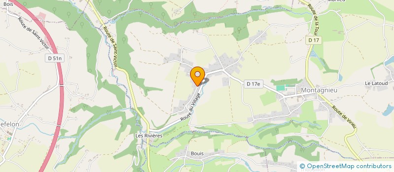 localisation de l'entreprise STE D'AFFICHAGE ET DE SIGNALETIQUE à MONTAGNIEU