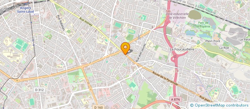 localisation de l'entreprise STE D AGREMENT CHAMP D HONNEUR à ANGERS