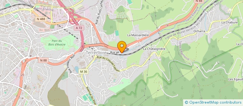 localisation de l'entreprise STE D'ARMES STEPHANOISE SARL à SAINT-ETIENNE