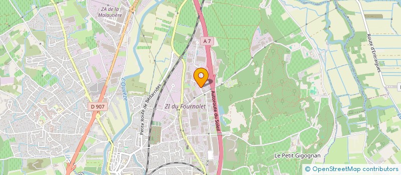 localisation de l'entreprise STE D ELECTRICITE ET RESEAUX TELEVISION ET INFORMATIQUE  SORGUES