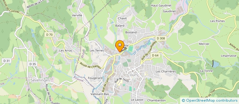 localisation de l'entreprise STE D ETUDES DE CONSTRUCTION ET D AMENAGEMENTS à COURS