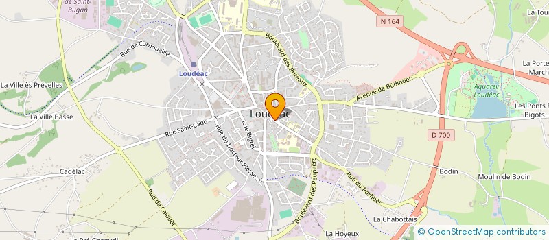 localisation de l'entreprise STE D'ETUDES REALIS TRAIT EAUX EFFLUENTS à LOUDEAC