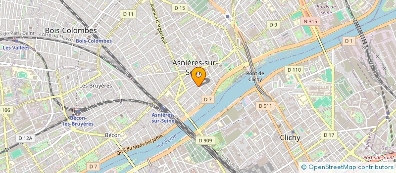 localisation de l'entreprise STE D EXPANSION DE TRANSPORT ET DE GRIFFES S E T G  ASNIERES-SUR-SEINE