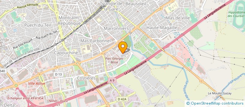 localisation de l'entreprise STE D'EXPERTISE COMPTABLE MARC MONCHO  NIMES