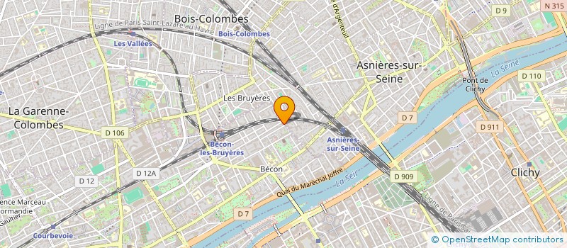 localisation de l'entreprise STE D'EXPERTISE EN BATIMENT à COURBEVOIE