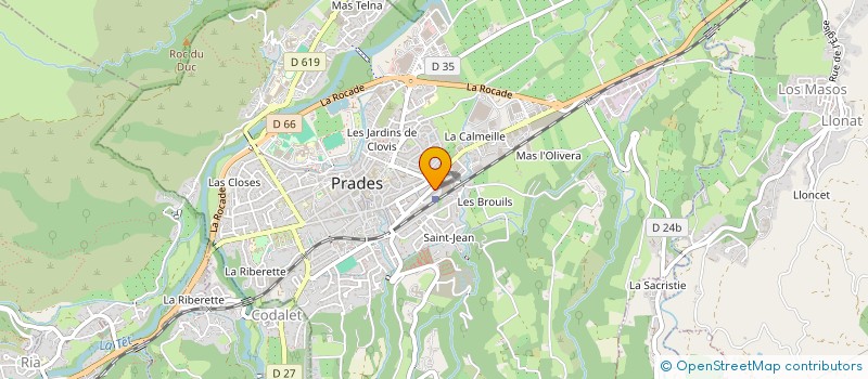 localisation de l'entreprise STE D EXPL DES ETABL LLABOUR à PRADES