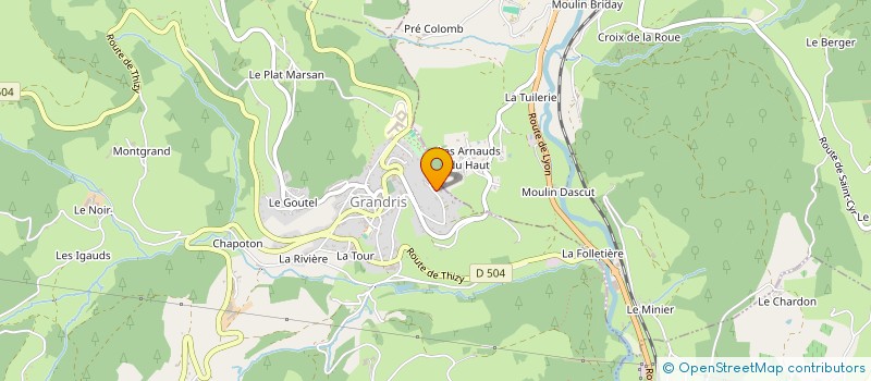 localisation de l'entreprise STE D EXPL DES TISSAGES COFFY à POULE-LES-ECHARMEAUX