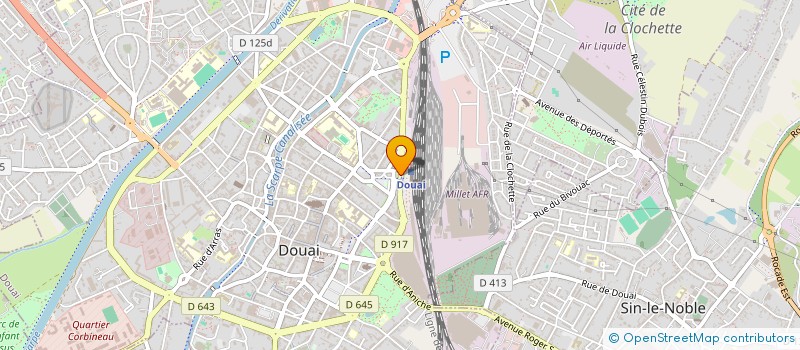 localisation de l'entreprise STE D'EXPL DU BUFFET DE LA GARE DE DOUAI à DOUAI