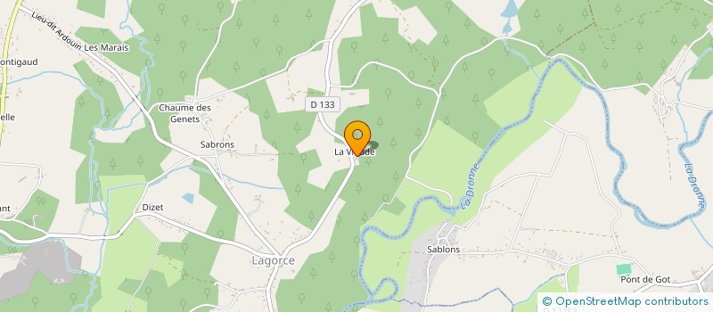 localisation de l'entreprise STE D'EXPLOITATION BARON D'ANGLADE  ABZAC