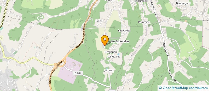 localisation de l'entreprise STE D'EXPLOITATION DE RESTAURATION D'ALIMENTATION D'HOTELLERIE à SANILHAC