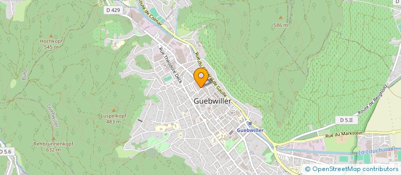 localisation de l'entreprise STE D'EXPLOITATION DES CHAUSSURES MARC ANTOINE à GUEBWILLER