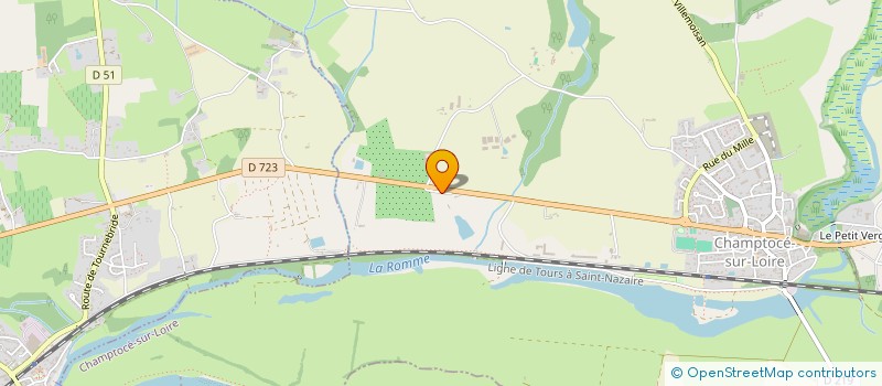 localisation de l'entreprise STE D EXPLOITATION DES ETABLISSEMENTS SECHER  CHAMPTOCE-SUR-LOIRE