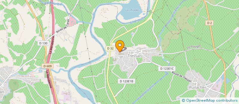 localisation de l'entreprise STE D'EXPLOITATION DES ETS CANO  TRESSAN