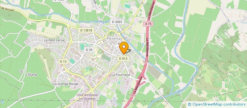 localisation de l'entreprise STE D'EXPLOITATION DES ETS COULET  PEZENAS