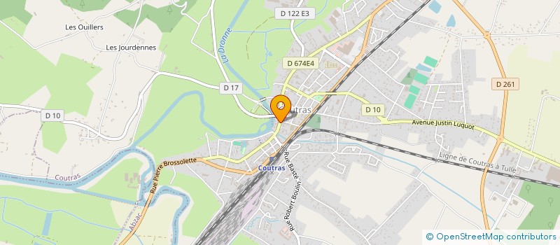 localisation de l'entreprise STE D EXPLOITATION DES ETS MONTEIL FILS à COUTRAS