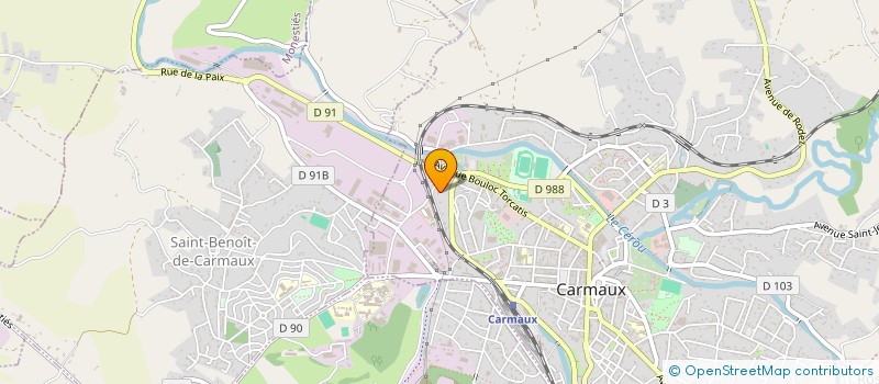 localisation de l'entreprise STE D'EXPLOITATION DES ETS TAMA à CARMAUX