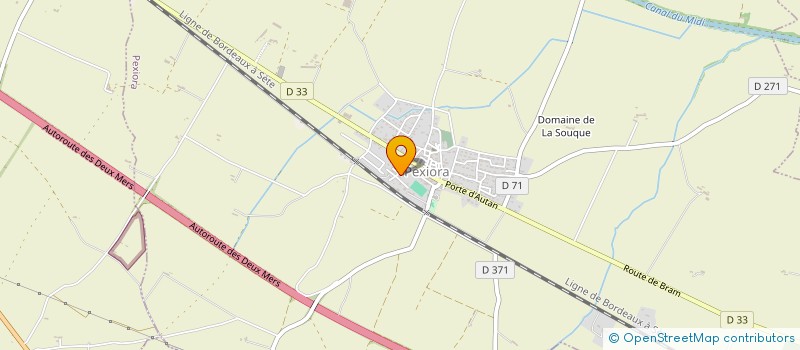 localisation de l'entreprise STE D'EXPLOITATION DES TRANSPORTS SERRES  PEXIORA