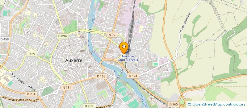 localisation de l'entreprise STE D'EXPLOITATION DU BUFFET DE LA GARE à AUXERRE