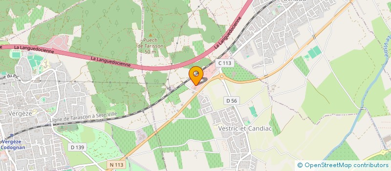 localisation de l'entreprise STE D EXPLOITATION GUYOT FRERES à VAUVERT