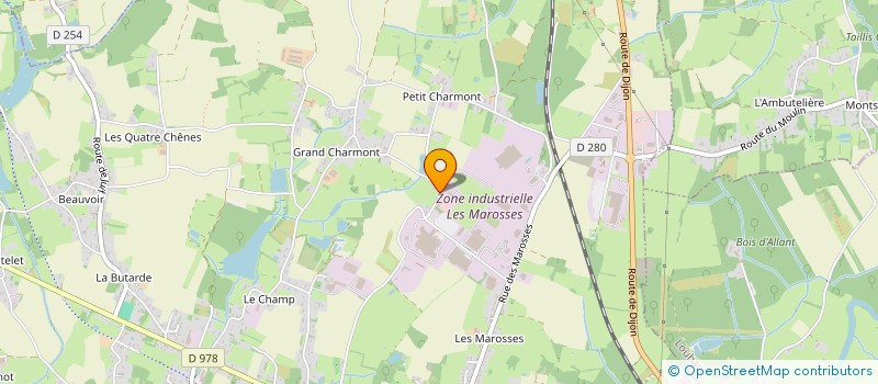 localisation de l'entreprise STE D'EXPLOITATION LA GRIFFE DE L'EFFORT  BRANGES