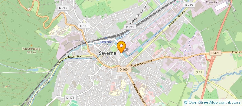 localisation de l'entreprise STE D HIST D ARCHEOL SAVERNE à SAVERNE