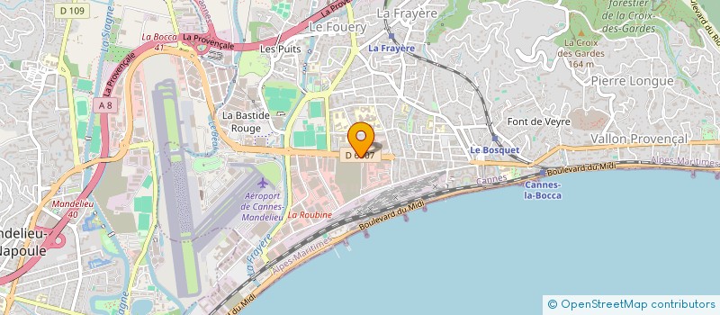 localisation de l'entreprise STE D INSTALLATION D AGENCEMENT CUISINES à CANNES