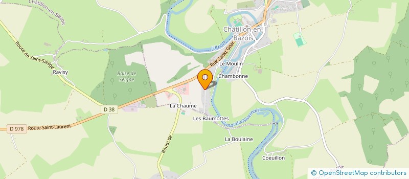 localisation de l'entreprise STE D'INVESTISSEMENTS ET DE PARTICIPATIONS COMMERCIALES à CHATILLON-EN-BAZOIS