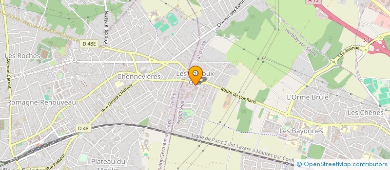 localisation de l'entreprise STE D M M à HERBLAY-SUR-SEINE