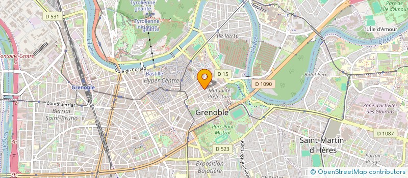 localisation de l'entreprise STE DAUPHINOISE FORMATION ET ENSEIGNEMEN à GRENOBLE