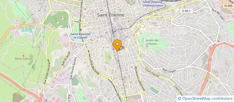 localisation de l'entreprise STE DE BLANCHISSERIE AUTOMATIQUE S.B.A. à SAINT-ETIENNE